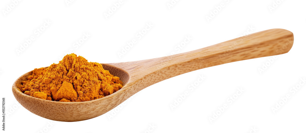 High-Quality PNG of Turmeric powder in wood spoon Isolated on White Background – High Resolution High-Quality PNG of Turmeric powder in wood spoon Isolated on White Background – High Resolution