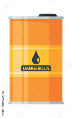 Steel tank with radioactive waste