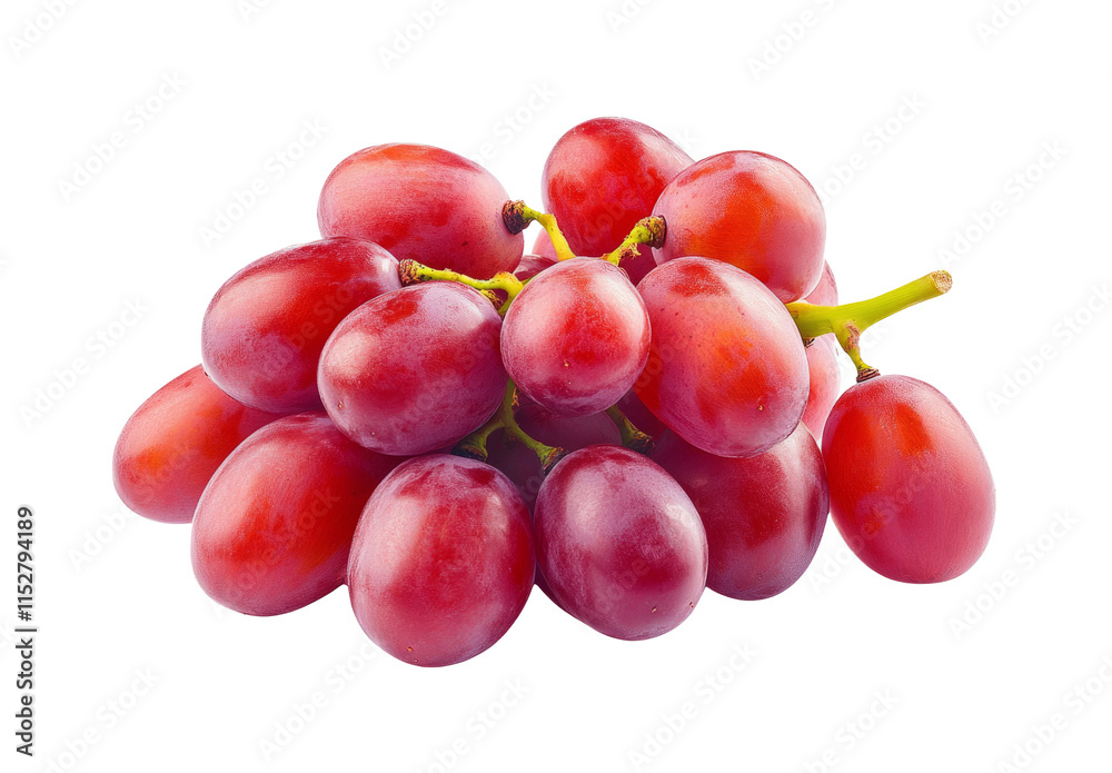 High-Quality PNG of Red grapes Isolated on White Background – High Resolution High-Quality PNG of Red grapes Isolated on White Background – High Resolution