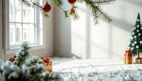 isolated empty christmas background for text