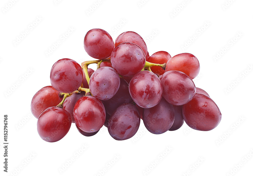 Fototapeta premium red grape on transparent png