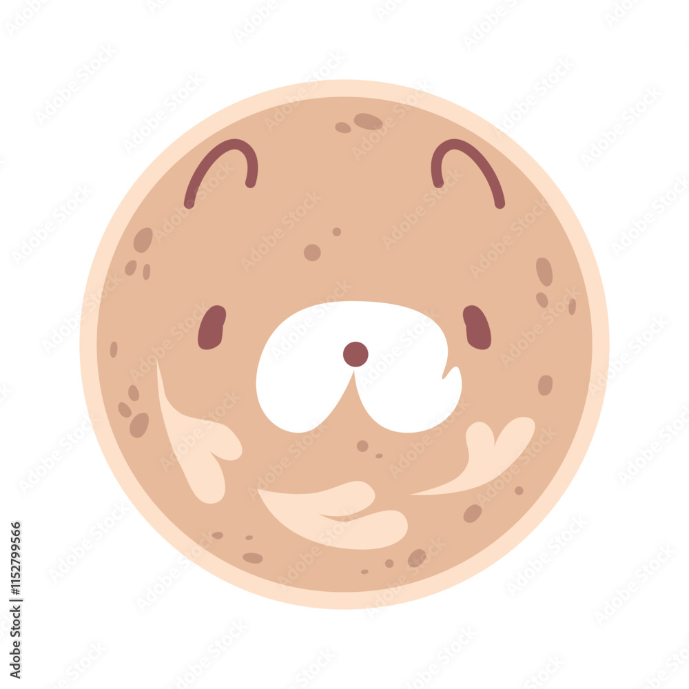 Fototapeta premium Cute muzzle coffee latte art