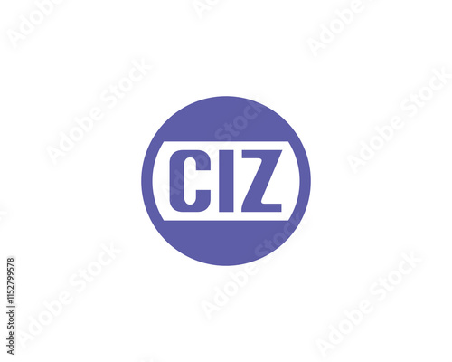 CIZ logo design vector template. CIZ photo