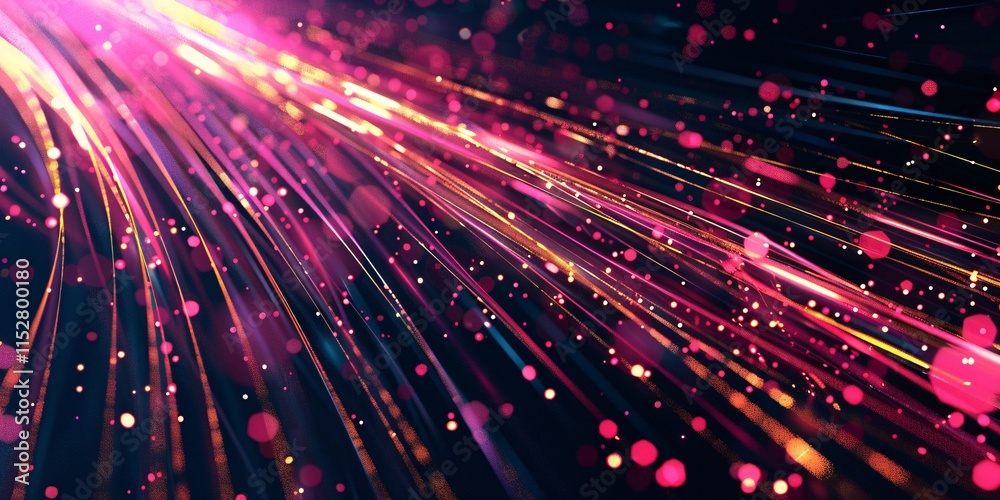 Fototapeta premium Abstract digital technology speed connect purple and gold background