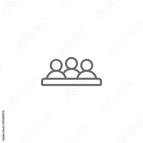 People icon in white background