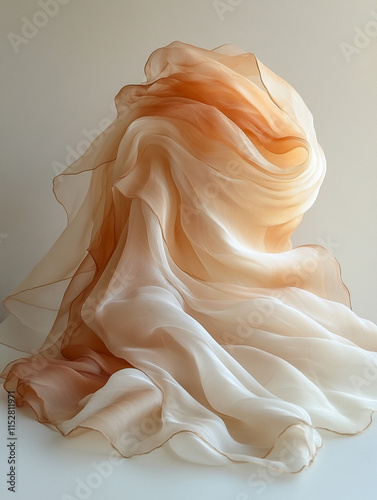 Elegant Flow of Soft Chiffon Fabric