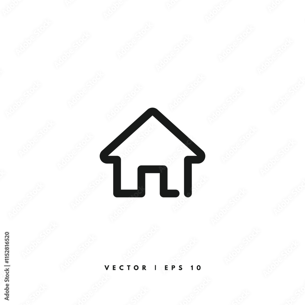 House Icon. Editable Stroke House Icon. Editable Stroke