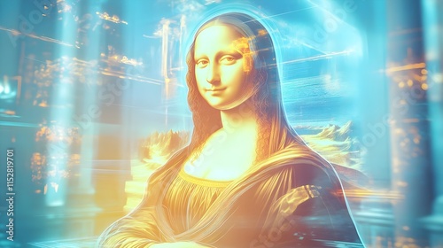 mona lisa ai art: digital renaissance - ai art