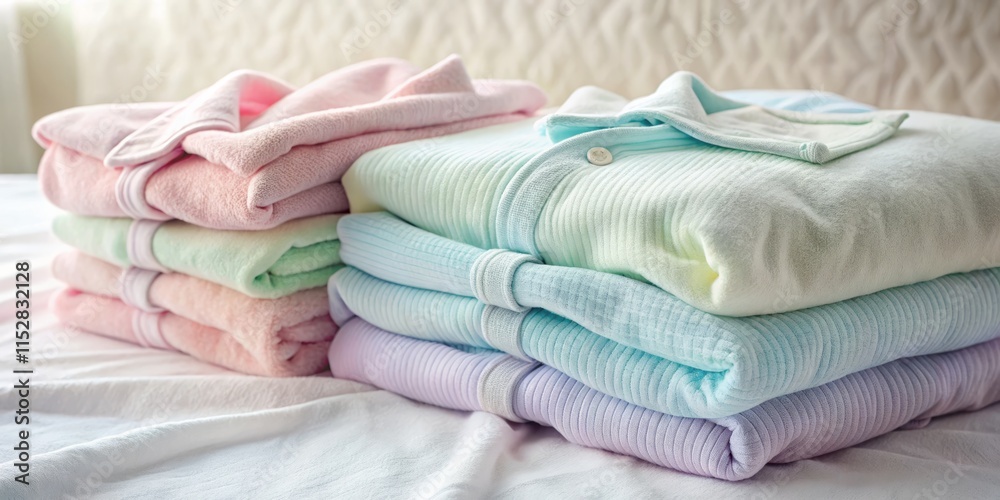 Cozy Sleepwear: Eye-Level Shot of Plush Pajama Sets for Ultimate Comfort Cozy Sleepwear: Eye-Level Shot of Plush Pajama Sets for Ultimate Comfort