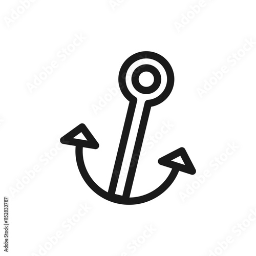 Ship anchor icon design