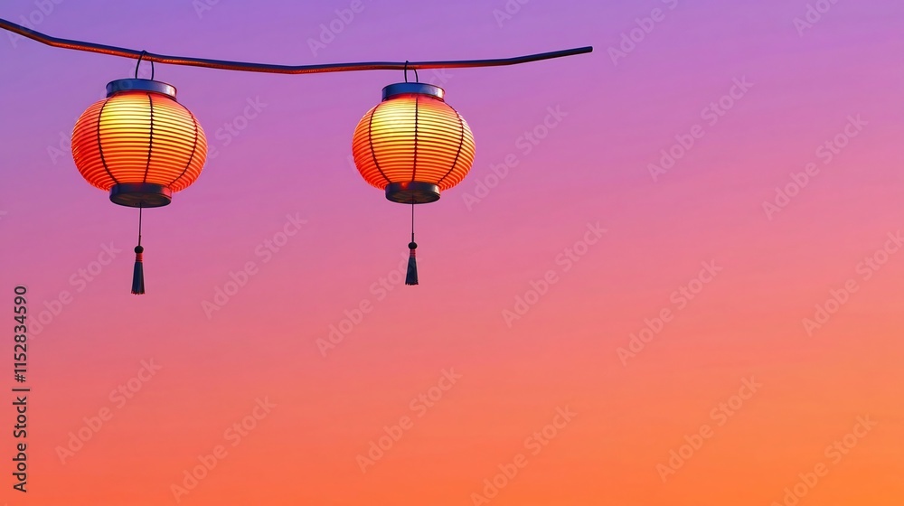 Obraz premium Soft and Glowing Lunar New Year Symbols with Text Placeholder in 3D Festive and Auspicious Chinese Holiday Tradition and Culture Design