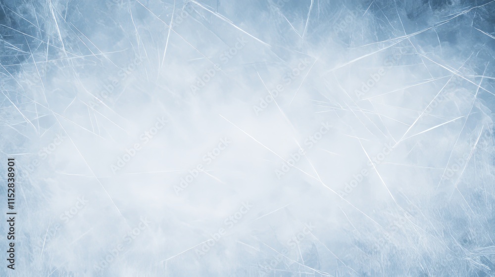 Obraz premium Abstract Blue Ice Texture with Scratched Surface Design