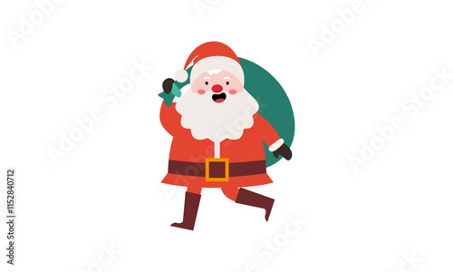 Santa claus characters collection vector