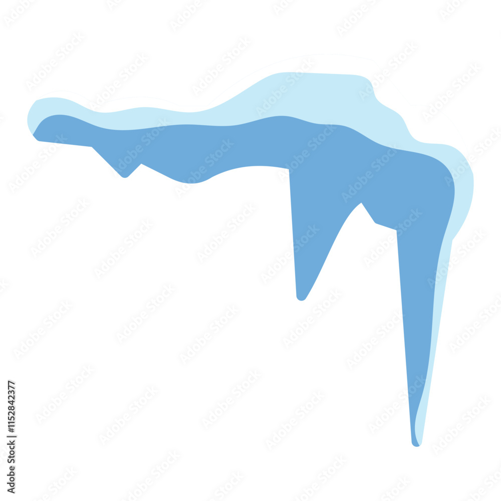 Snow caps of roofs vector illustration design Snow caps of roofs vector illustration design