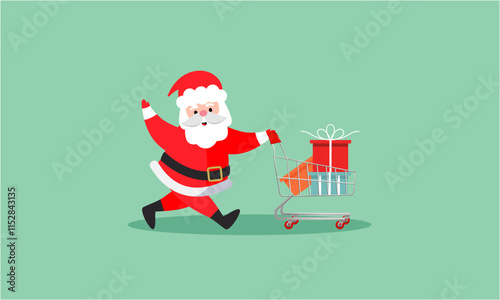 Santa claus characters collection vector