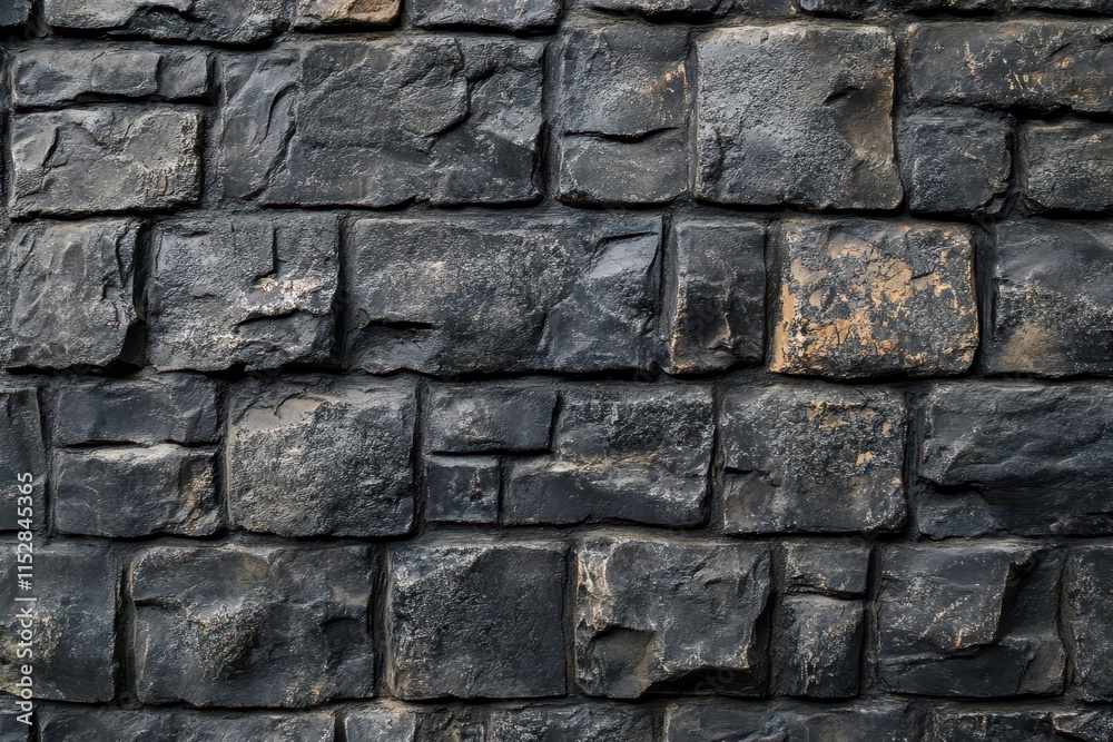 Obraz premium Dark gray stone wall texture. (1)