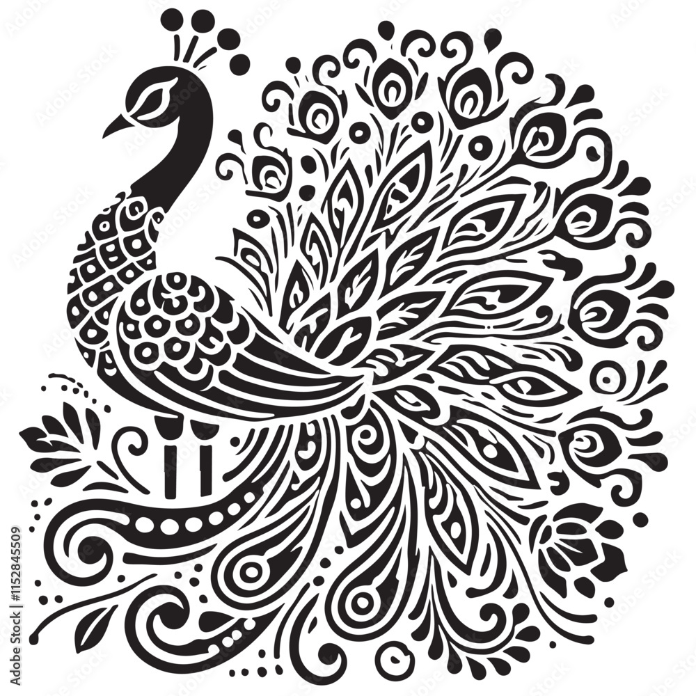 Silhouette Batik Pattern Unique Creative Art On Bird With Tree Isolated In White Background Vector 73 Silhouette Batik Pattern Unique Creative Art On Bird With Tree Isolated In White Background Vector 73