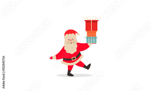 Santa claus characters collection vector