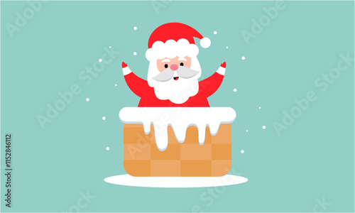 Santa claus characters collection vector