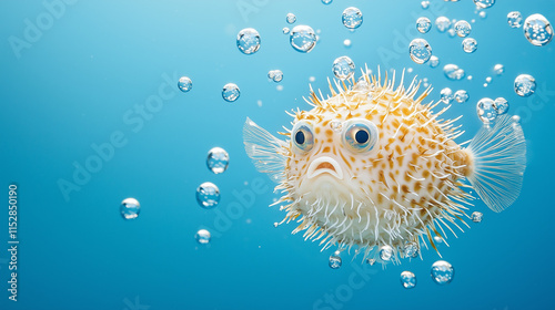 Pufferfish Underwater:  A c...