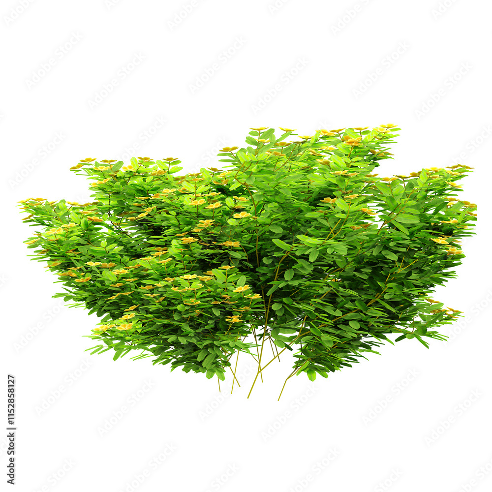 Fototapeta premium Collection of Acacia plants isolated on transparent Canvas