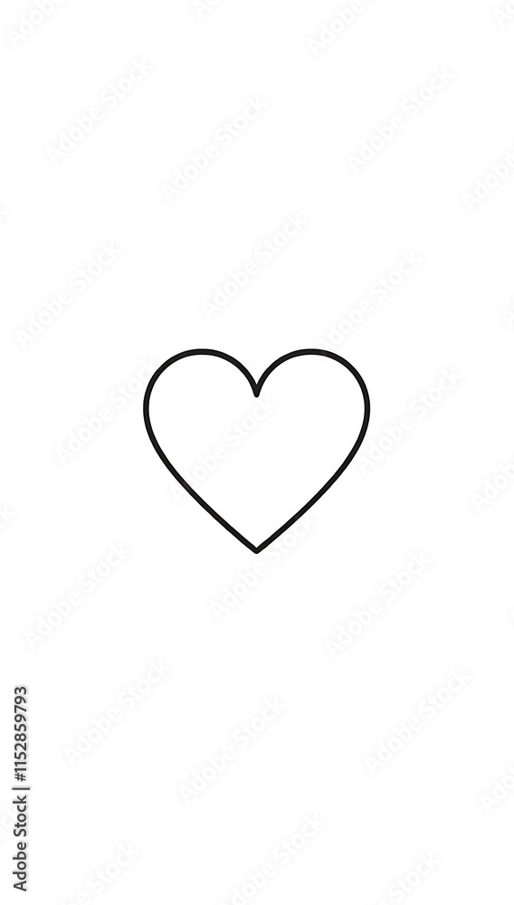 “Icon of a Heart” – A minimal heart outline icon, representing love, health, or compassion, on a white background.
“Icon of a Heart” – A minimal heart outline icon, representing love, health, or compassion, on a white background.