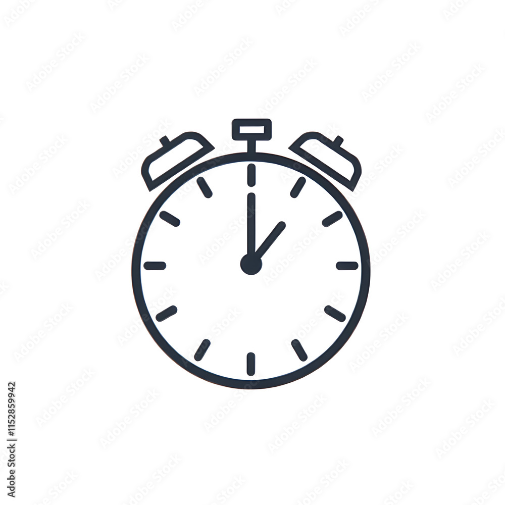 “Icon of a Clock” – A simple clock face icon with bold lines, representing time, deadlines, or schedules, on a white background.
“Icon of a Clock” – A simple clock face icon with bold lines, representing time, deadlines, or schedules, on a white background.