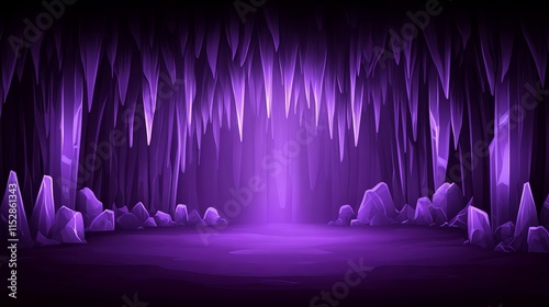 Amethyst Cave Glowing Purple Crystal Caverns
