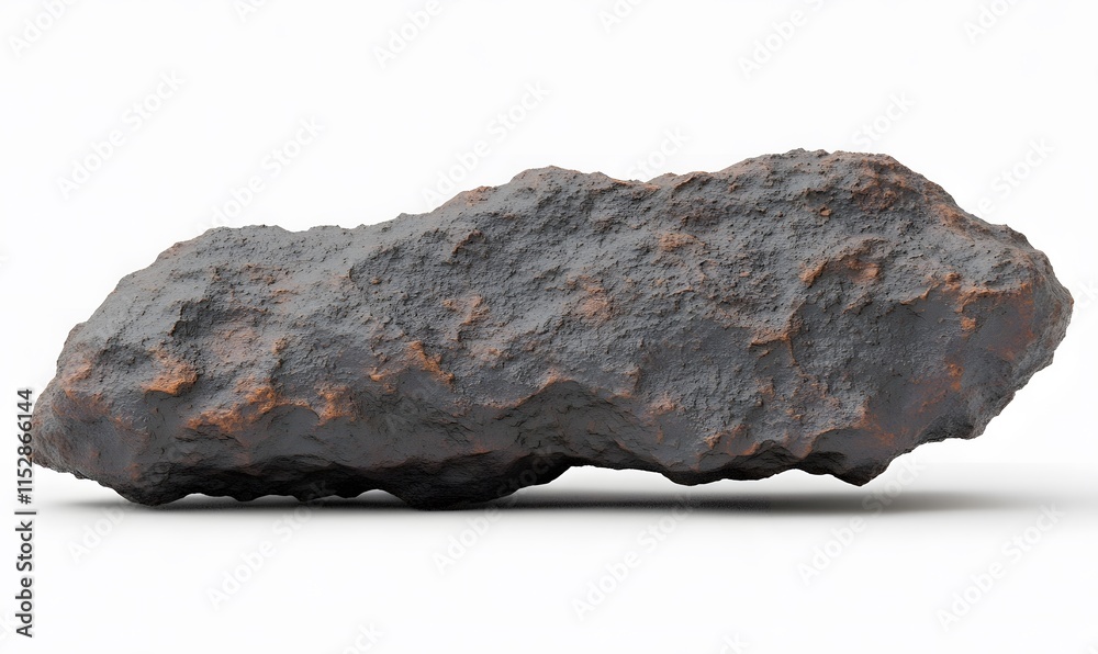 Dark gray rough rock isolated on white. (1) Dark gray rough rock isolated on white. (1)