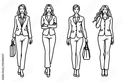 Professional Women Silhouettes