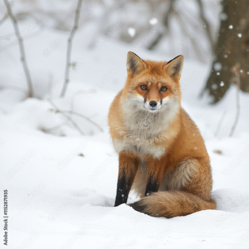 Fox in snow Fox in snow