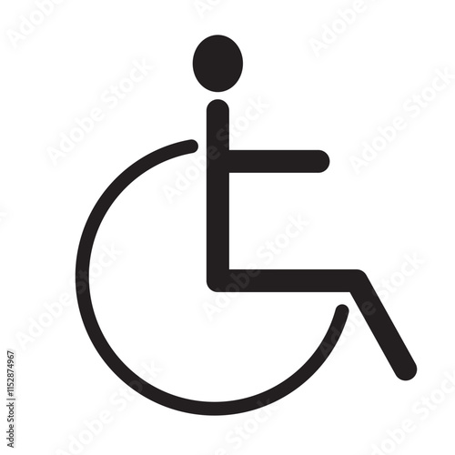 wheelchair icon template design template