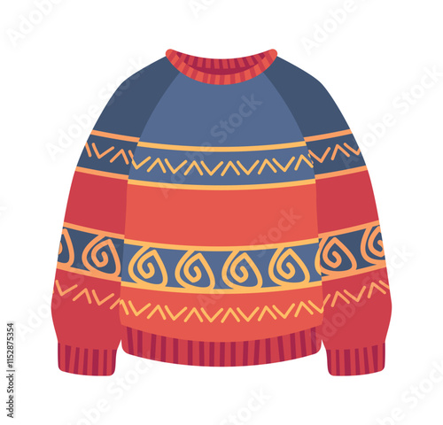 Funny Christmas holiday knitted sweater