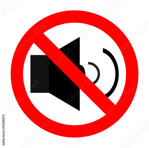 illustration of loud noises are prohibited