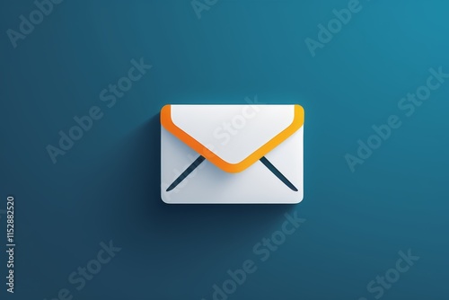 an email envelope icon on a blue background