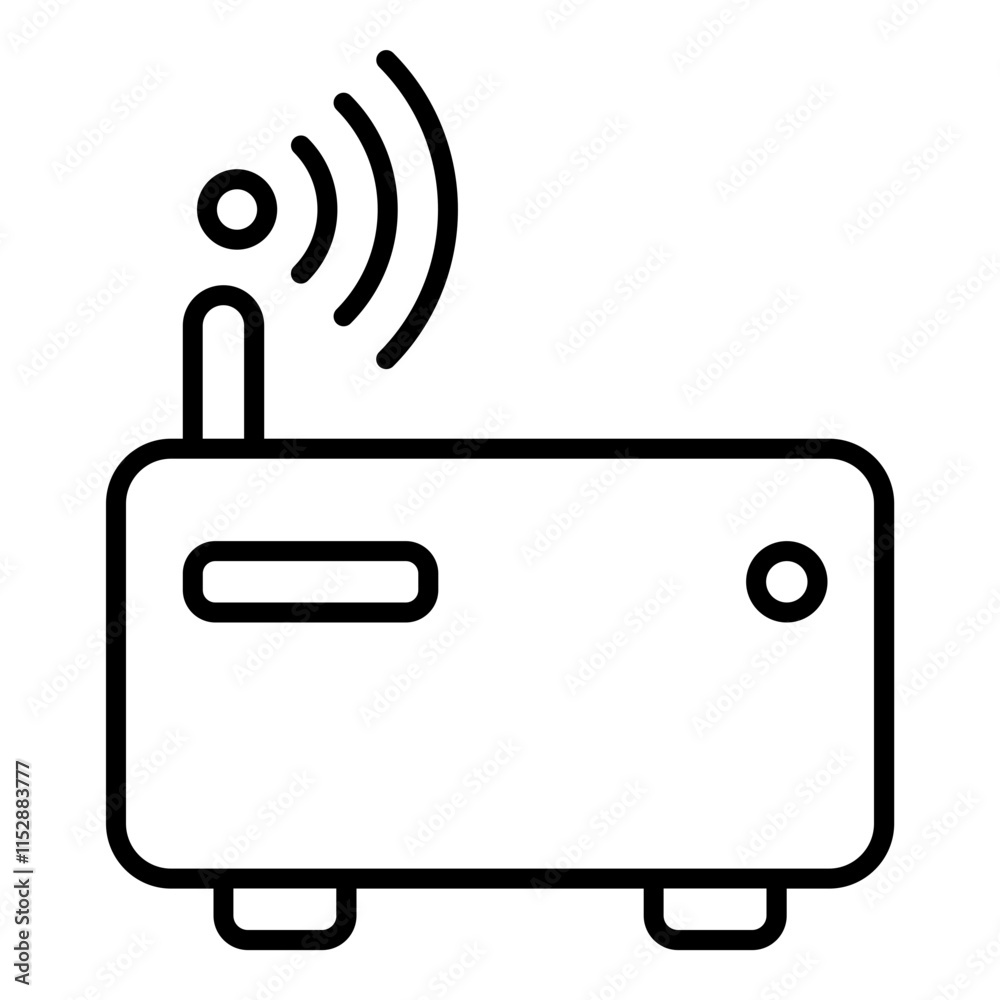 Router with Wi-fi symbol. Wi-Fi hotspot zone. The concept of a Wireless Modem Router with Wi-fi symbol. Wi-Fi hotspot zone. The concept of a Wireless Modem