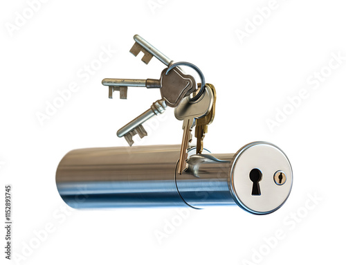 keys and lock cylinder