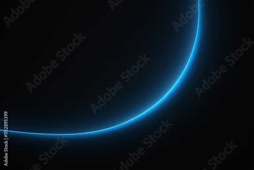 a black background with a blue light