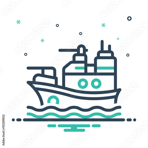 Mix icon for battleship