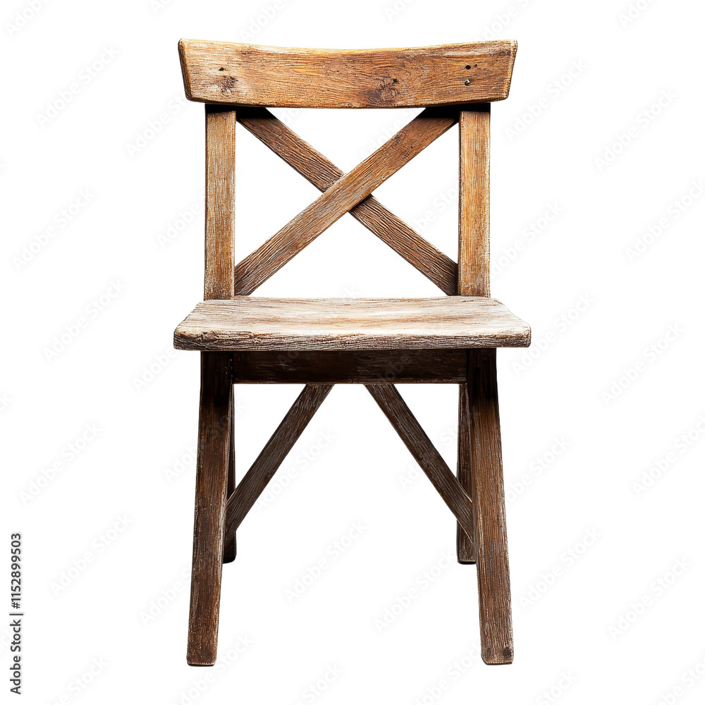 Rustic wooden chair in natural light home decor Rustic wooden chair in natural light home decor