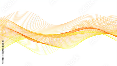 Abstract background with colorful swirls and lines on a white background. Abstract colored 3D waves on a white background.	