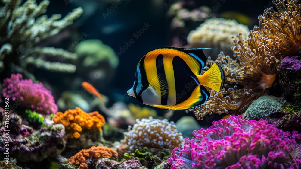 Obraz premium Colorful Underwater Creatures in Natural Light
