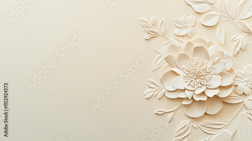 Wallpaper Mural Elegant Ivory Paper Background with Smooth Matte Texture and Subtle Embossed Grain, Enhanced by Soft Cream Tones Torontodigital.ca