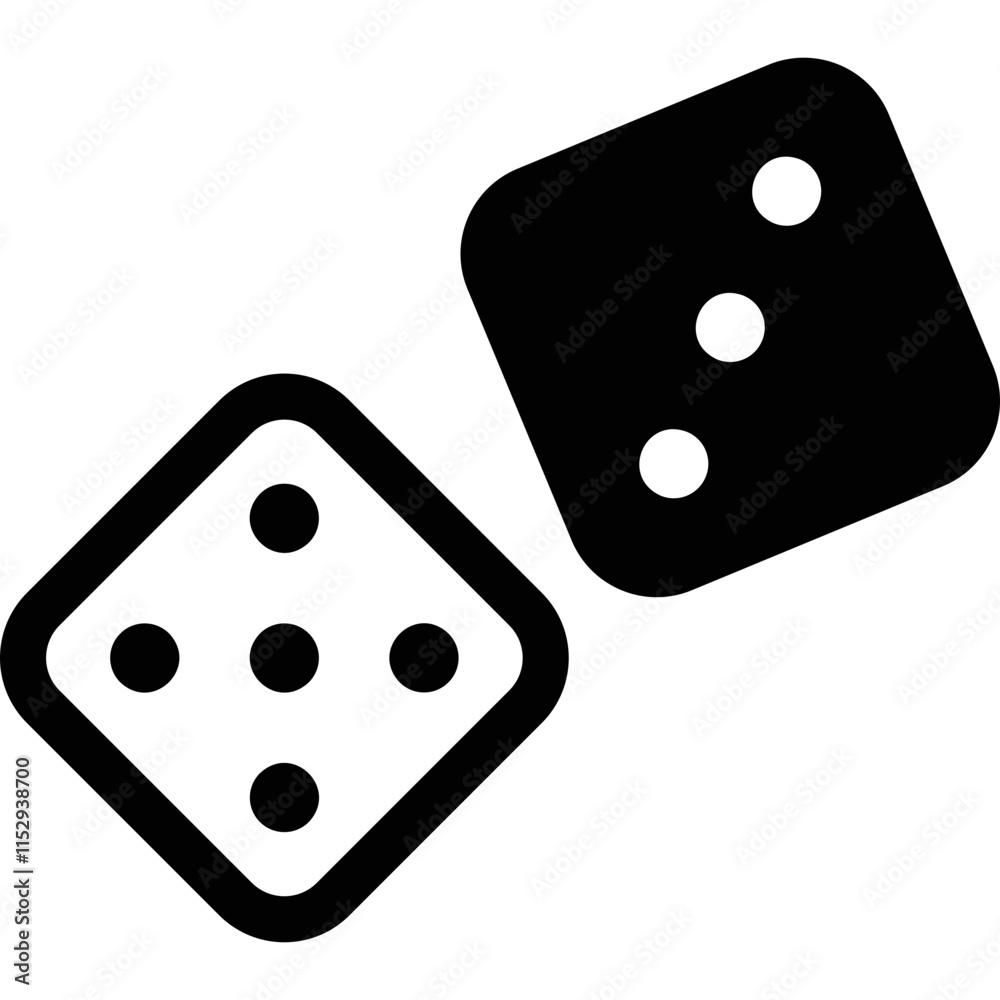 Simple vector icon dice
Simple vector icon dice