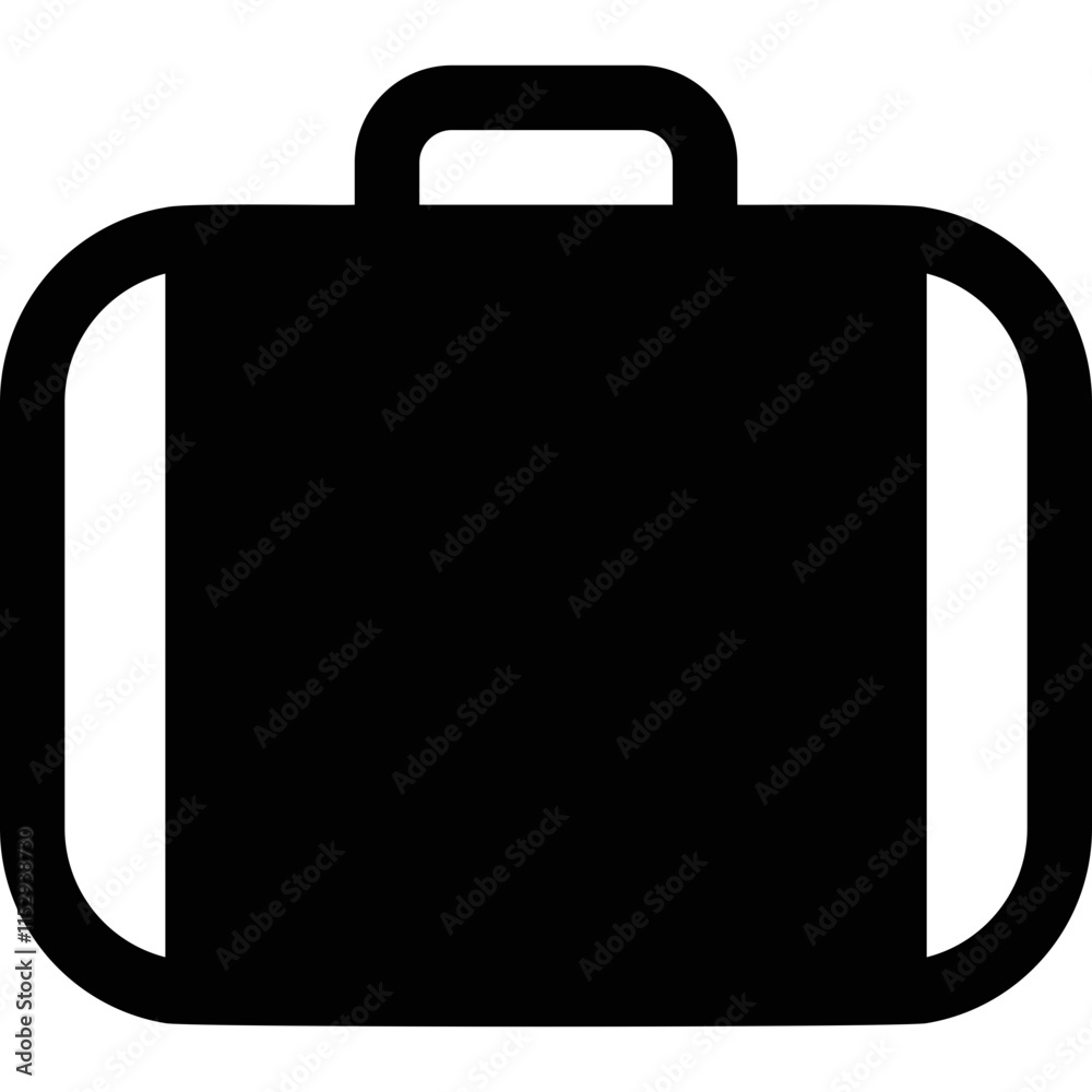 Obraz premium Briefcase simple vector icon