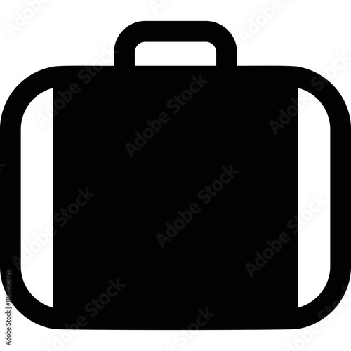 Briefcase simple vector icon
