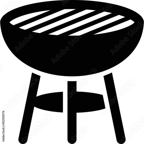 Barbecue simple vector icon

