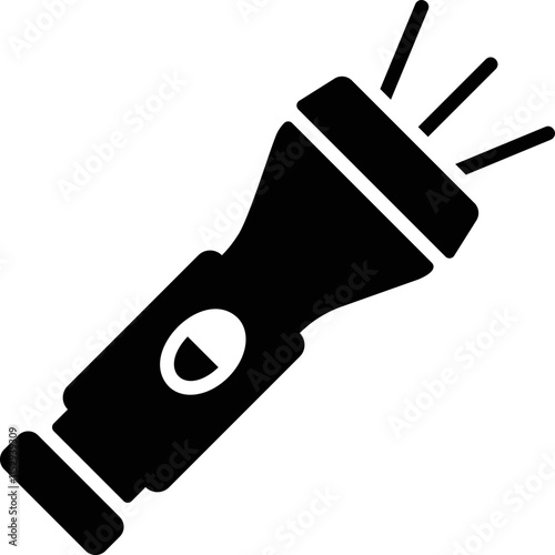 simple vector icon flashlight
