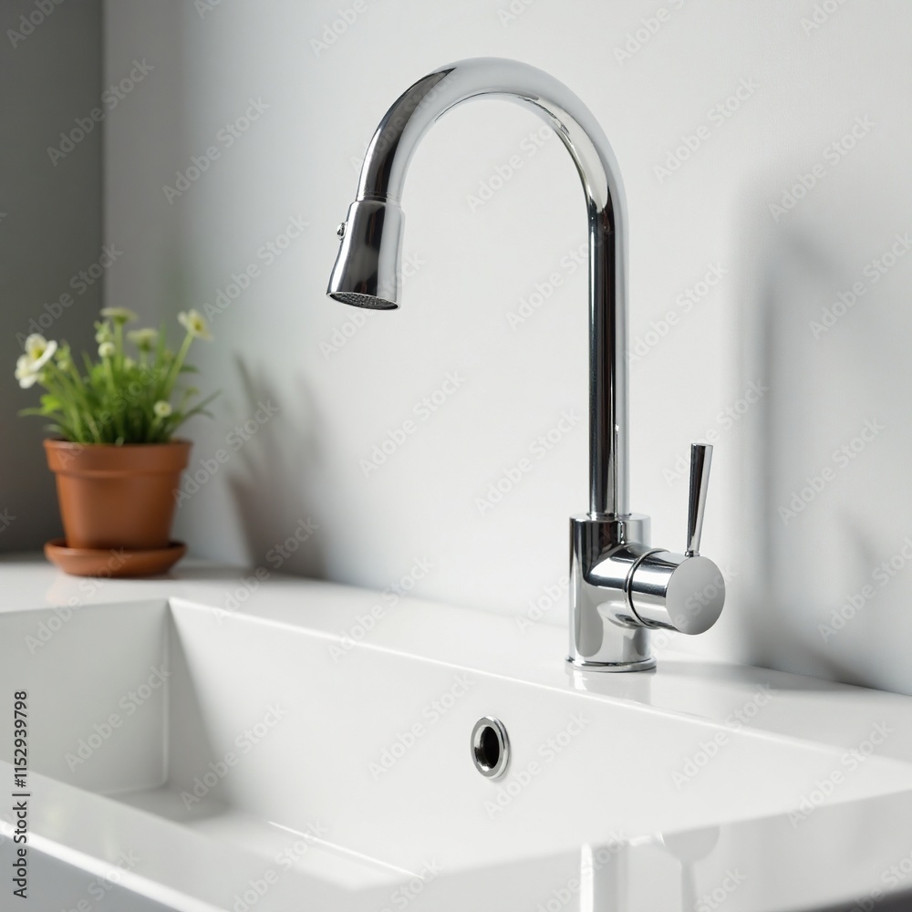 A silver basin mixer paired with a matching chrome faucet, sinkware, chrome faucets, silver basin mixer A silver basin mixer paired with a matching chrome faucet, sinkware, chrome faucets, silver basin mixer
