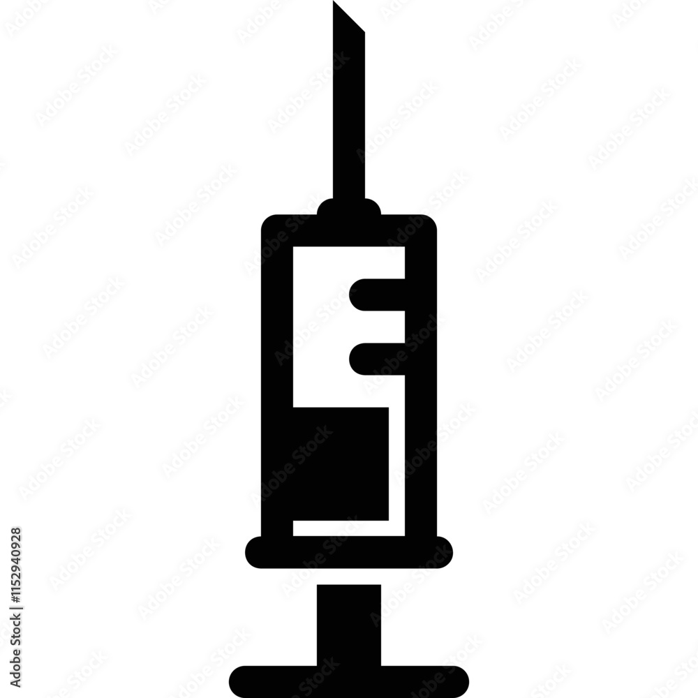 simple vector icon syringe simple vector icon syringe